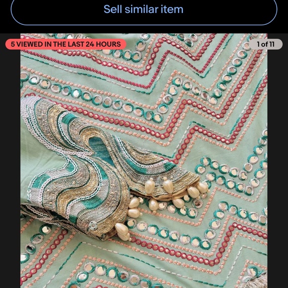 Pakistani designer lawn - Picture 4 of 7